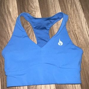ryderwear blue sports bra